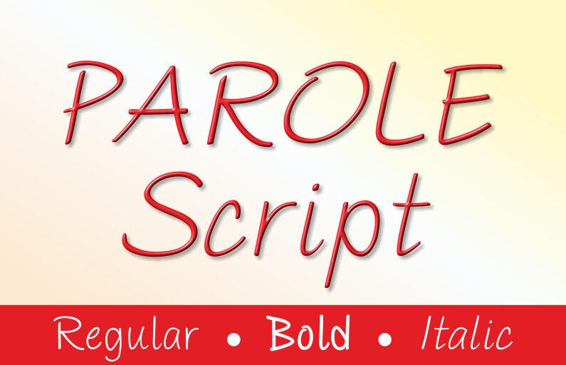 PAROLE Script Schriftart