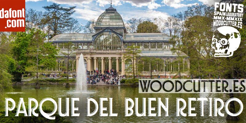 Parque del Buen Retiro Czcionka
