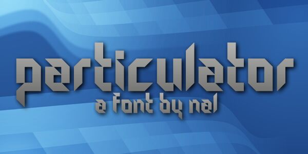 Particulator Schriftart