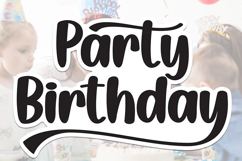 Party Birthday Schriftart