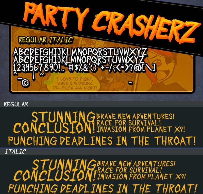 Party Crasherz PG Carattere