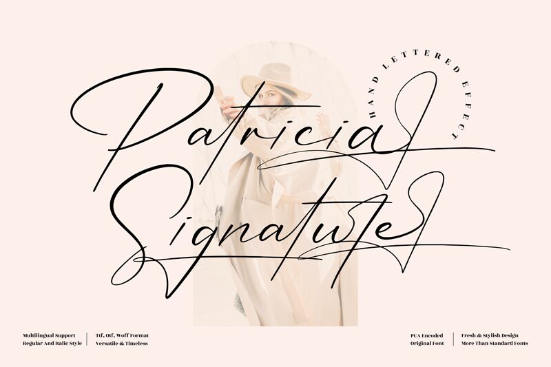 Patricia Signature Schriftart