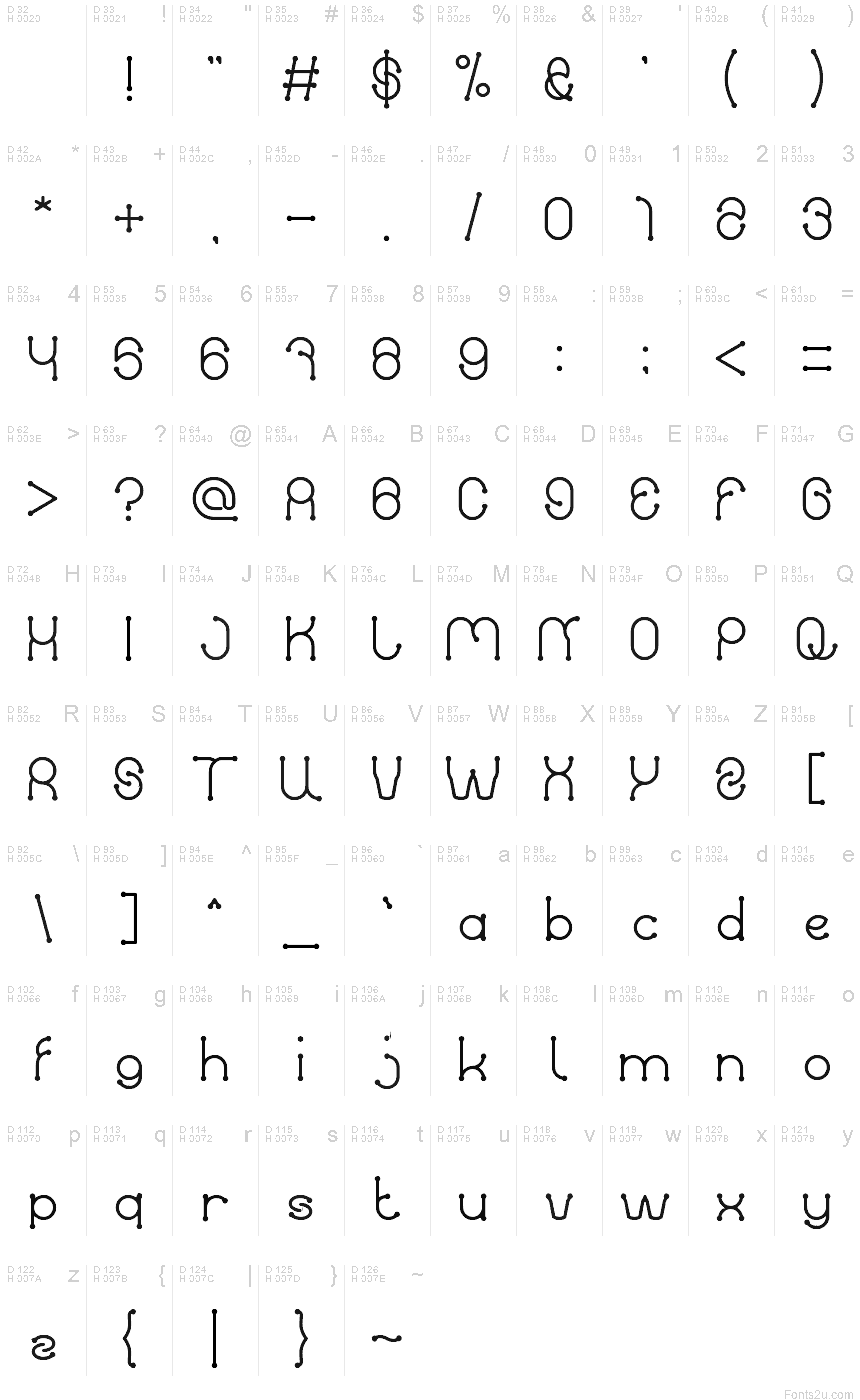 Font id. Шрифты Nixie.