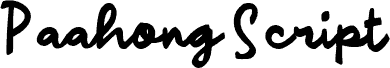 Paahong Script police