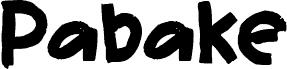 Preview of the Pabake font