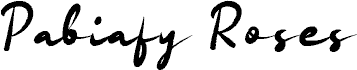 Pabiafy Roses písmo