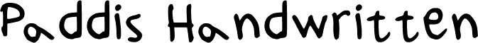 معاينة خط Paddis Handwritten Medium