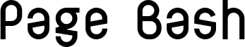 Page Bash Regular