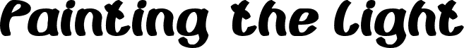Vorschau der Schriftart Painting the Light-Bold-Italic Bold Italic