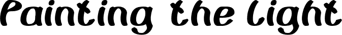 Vorschau der Schriftart Painting the Light Italic