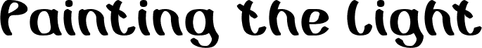 Vorschau der Schriftart Painting the Light-Light