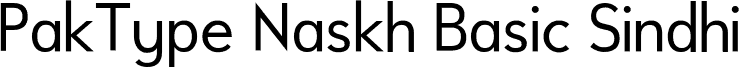 PakType Naskh Basic Sindhi