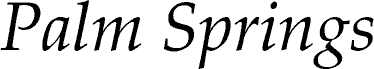 PalmSprings Italic