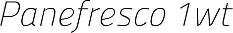 Panefresco 1wt Italic