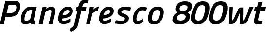 Panefresco 800wt Italic