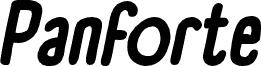 Panforte Condensed Bold Italic