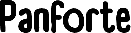 Panforte Condensed Bold