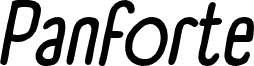 Panforte Condensed Regular Italic