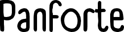 Panforte Condensed Regular