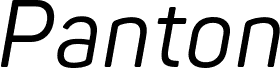 Panton Narrow-Trial Regular Italic