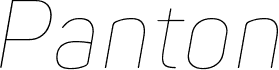 Panton Narrow-Trial Thin Italic