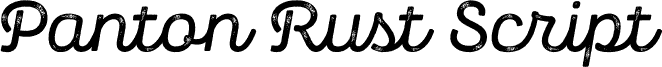 Panton Rust Script SemiBold Grunge