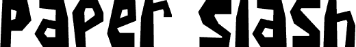 Paper Slash carattere