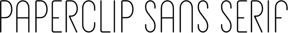 Paperclip Sans Serif