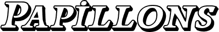 Papillons Outline Italic