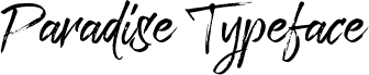 Paradise Typeface Free Demo Regular
