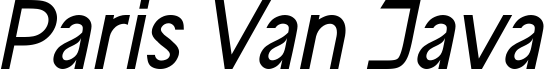 معاينة خط Paris Van Java Italic