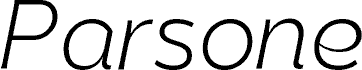 Parson Light Italic