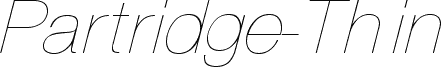 Partridge Thin Oblique