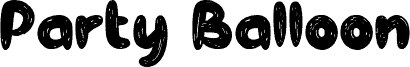 Party Balloon Schriftart