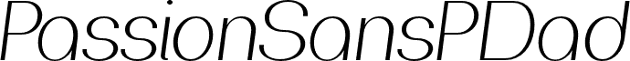 PassionSansPDad-LightItalic