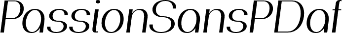 PassionSansPDaf-BookItalic