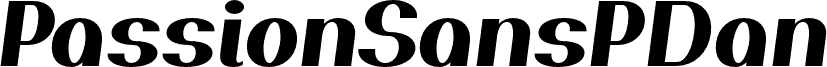 PassionSansPDan-HeavyItalic