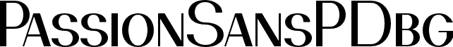 PassionSansPDbg-RegularSmallCaps