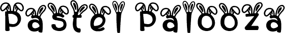Pastel Palooza Bunny Ear font
