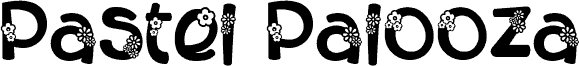 Pastel Palooza Flower font