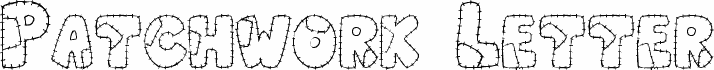 Podgląd czcionki Patchwork Letter