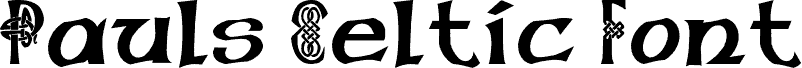 Pauls Celtic Font 1