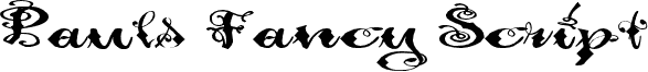 Ukážka písma Pauls Fancy Script