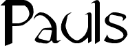 Preview of the Pauls Heartless Font font