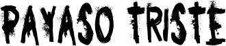 Preview of the Payaso Triste font