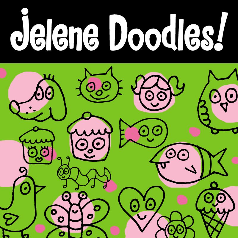 Pea Jelene's Doodles Schriftart