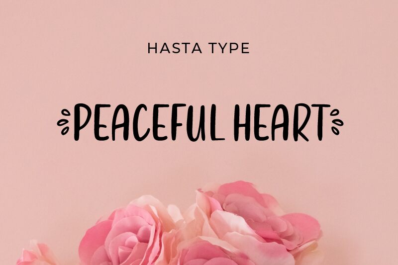 Peaceful Heart Sans Schriftart