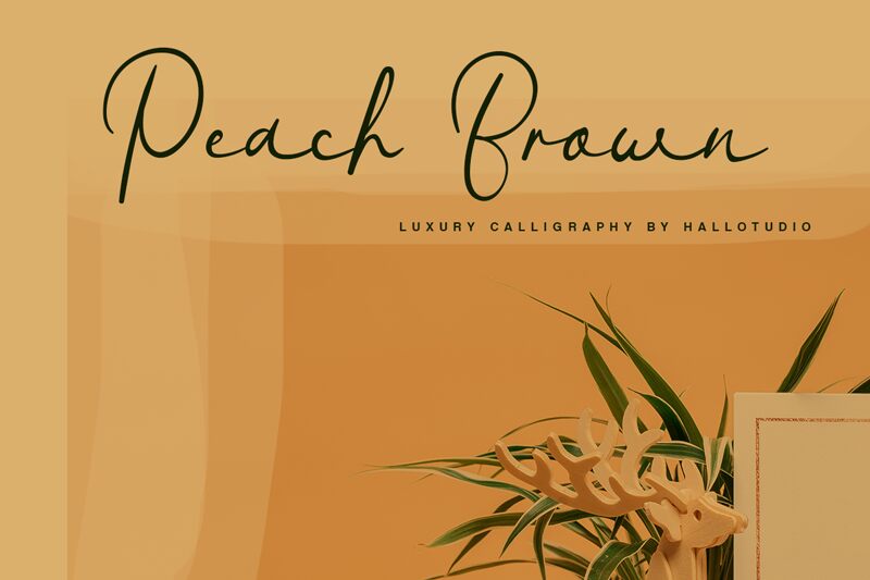 Peach Brown Schriftart