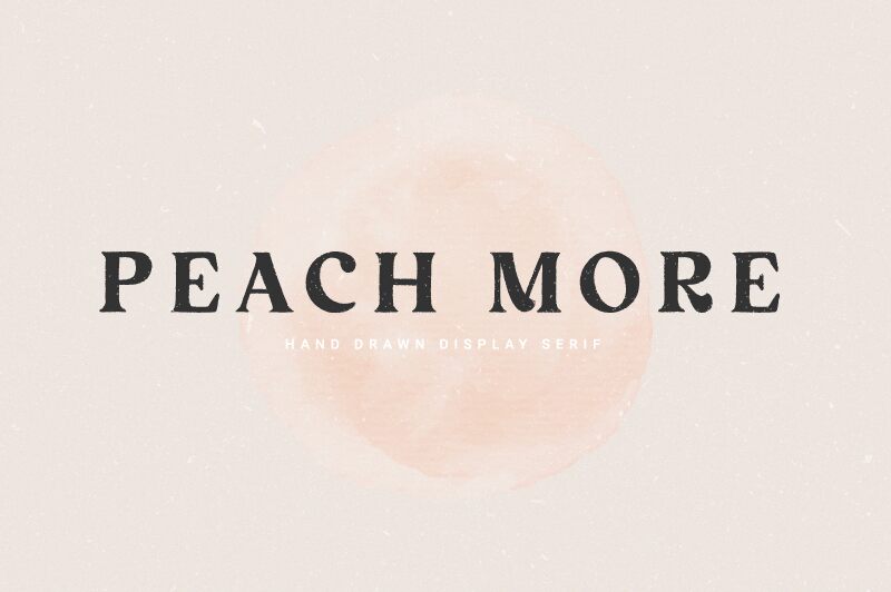 Peach More Schriftart