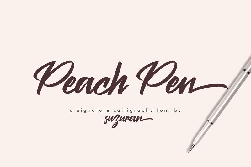 Peach Pen Czcionka
